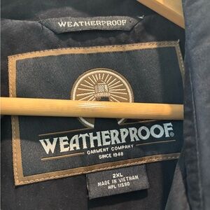 Weatherproof Black Suede Jacket with Embroidered WF (Wake Forest)